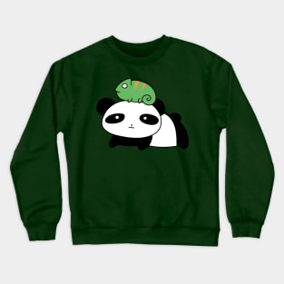 Panda and Little Chameleon Crewneck Sweatshirt